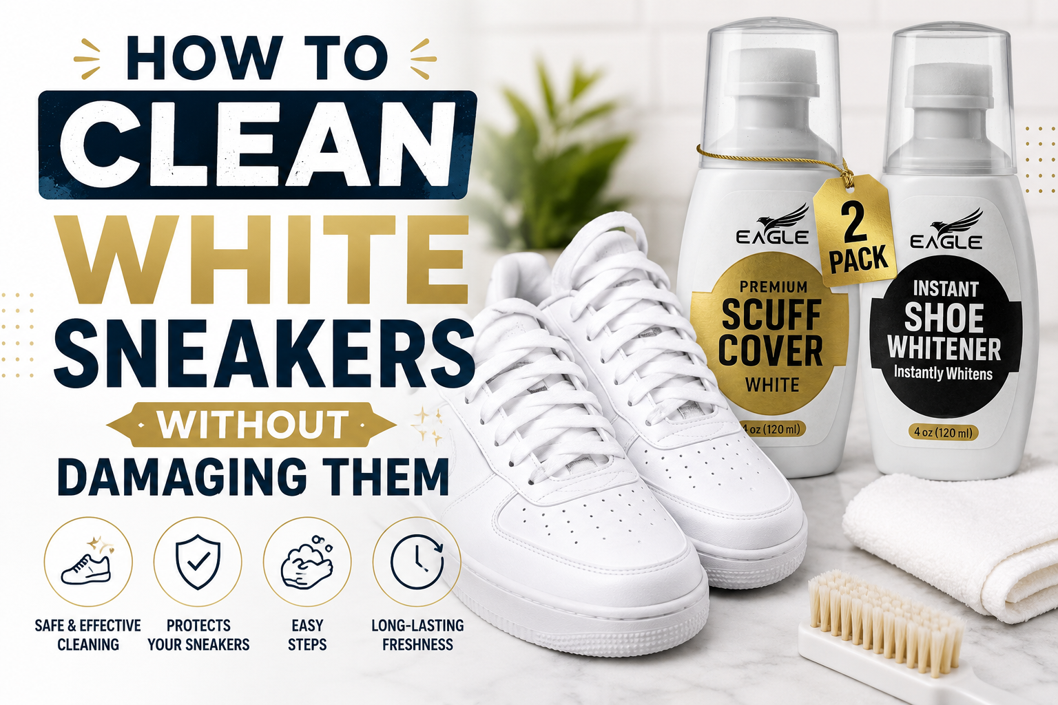 How to Clean White Sneakers Without Damaging Them